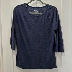 Old Navy Vintage Size Large Color Blue 3 Quarter Sleeves